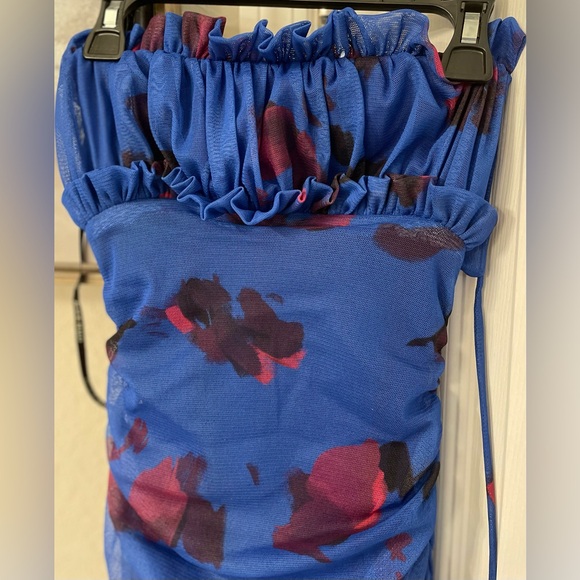 Black Halo Women’s Azra Floral Ruffle Trim Knee-length Sheath Dress-NWT-Sz 0/XS- - Picture 8 of 15